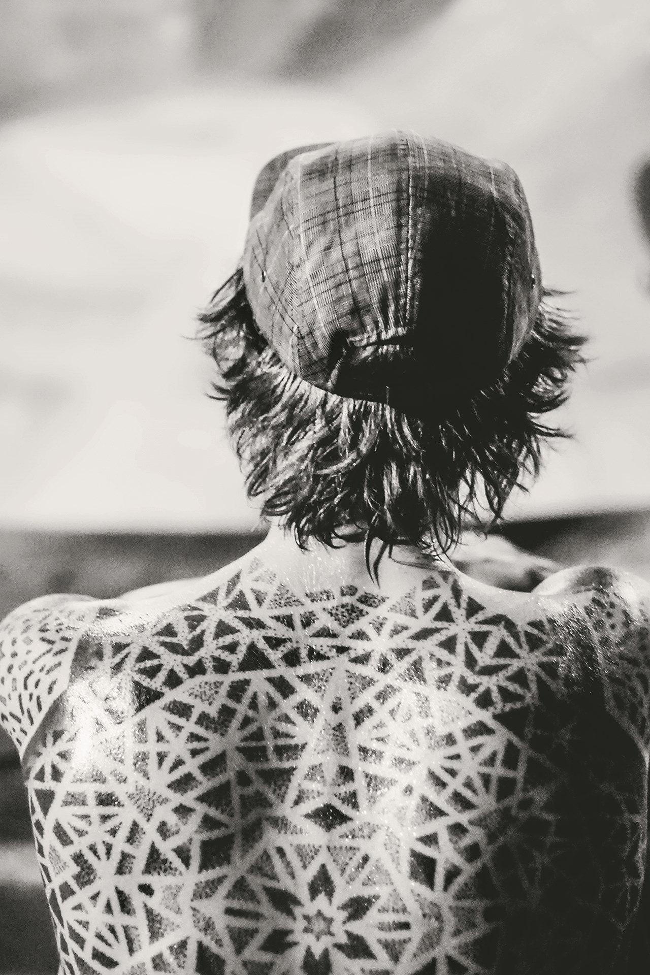 Tattooed skater at Pretty Poison Canggu